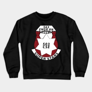 563rd Engineer Battalion - DUI wo Txt X 300 Crewneck Sweatshirt